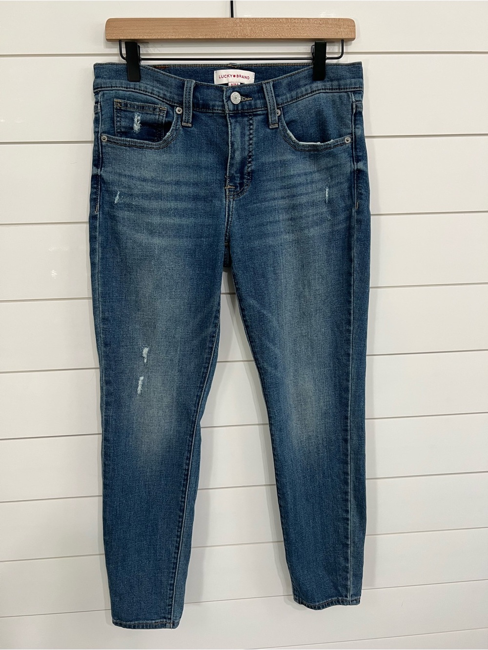 Lucky Brand Jeans Women’s 8/29 Ankle Ava Skinny Medium Wash Stretch Denim